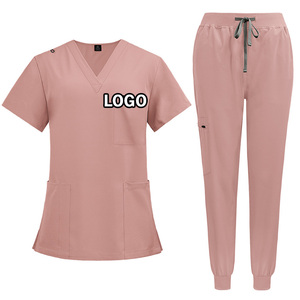 カスタムロゴ女性男性無地病院外科医師ナーススーツスクラブユニフォームセット - Product Image 4