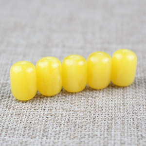 Cuentas de resina en forma de barril, 10x16mm, cuentas espaciadoras ovaladas para accesorios de fabricación de pulseras DIY - Product Image 1
