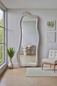 Handmade Art Deco Wooden Lightweight Compact Wall <b>Mirror</b> <b>Full</b> <b>Length</b> Irregular Design Eco-Friendly for <b>Bedroom</b> Living Room - Product Image 3