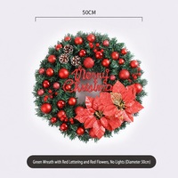 Guirlande de Noël en PVC artificiel uni, base de bricolage pour artisanat, guirlande verte 60 80 115 160 aiguilles pour porte - Vente en gros