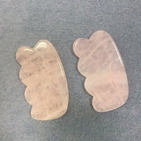 Fournisseur exclusif pour fabricants DIY : Pierre naturelle en jade à ondulations fines pour massage corporel, pierre semi-précieuse, quartz rose, Gua Sha
