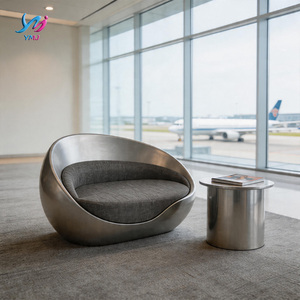 Divano Letto Imbottito Argento per <span class=keywords><strong>Hotel</strong></span>, Lobby, Scuola, Casa, Appartamento - Moderno, Ecologico, Durevole e Confortevole, Personalizzabile - Product Image 5