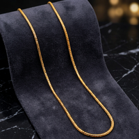Colliers en chaîne Franco micro-plaqués or 14K, 18K, 24K en gros, Colliers chaînes tendance, Colliers chaînes de luxe, Design de chaîne moderne.