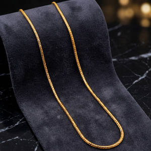 Collares de Cadena Franco de Oro Micro de 14K, 18K, 24K al por Mayor, Collares de Cadena de Moda, Collares de Cadena de Lujo, Diseño de Cadena Moderno - Product Image 3
