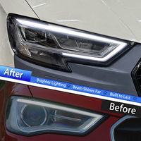 Conjunto de Faros LED KGKB para Audi A3 S3 RS3 2013-2021, Actualización de Estilo de Alta Gama, Lente de Proyector DRL, Conexión Plug and Play