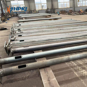 Hot Dip Galvanized Steel Curved Street Light <b>Pole</b> 3M-8M Road Lighting <b>Pole</b> with 160km/h Wind Resistance & 10-Year Warranty - Product Image 5