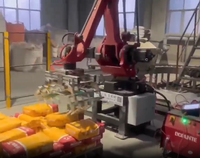 Bras de robot de palettisation à quatre axes et trois mâchoires nouvellement lancé BRTIRPZ2480A Robot industriel Borunte Entraînement servo-électrique Protection IP40