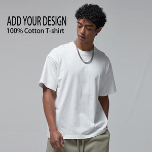 High Quality Fashion Custom t Shirt Drop Shoulder High Street Heavy 230g 100% Cotton T-shirt Men Oversized Tshirt Unisex - Product Image 2