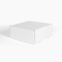 Boîte d'Expédition en Gros Personnalisée avec Logo, Petit Carton Pliant, Emballage Blanc en Carton Ondulé