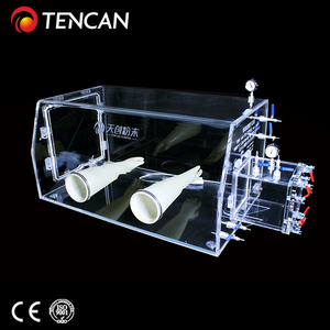TENCAN Vaccum Selada Câmara Transparente 15mm Espessura Acrílico Lab Glove Box para Experiência Bateria - Product Image 1