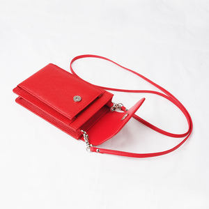 Sacs de téléphone portable en cuir véritable, étui de téléphone avec longue poignée pour les femmes sac de téléphone à bandoulière Titulaire de la carte - Product Image 6
