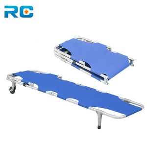 Camilla plegable de aluminio Premium de tendencia con ruedas, ligera, trasera ajustable y pliegue de 2 secciones para rescate de ambulancia - Product Image 3