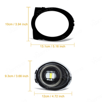 Paire de pare-chocs avant halogène antibrouillard DRL pour Honda CRV CR-V 2010 2011 H11 lumière jaune côté conducteur passager