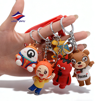 Longzhiyu, fabricant depuis 14 ans, porte-clés professionnels personnalisés en PVC 3D, animaux de dessin animé, pendentifs pour sacs, pour cadeaux.