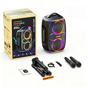 רמקול מסיבות אלחוטי 450W HOPESTAR Party130 Ultra TWS סאב וופר אלחוטי כפול 8 אינץ' עמיד למים לשימוש חיצוני עם 2 מיקרופונים - Product Image 1