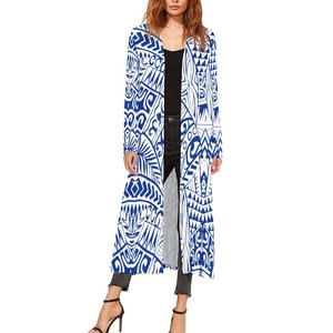 New High Quality Custom Female <strong>Trench</strong> <strong>Coat</strong> Fiji Tonga Polynesian Tribal Print Summer Lady Open Cardigan Big <strong>Size</strong> Kimono Cardigan - Product Image 1