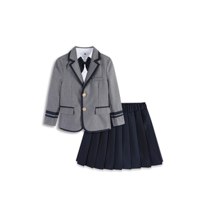 カスタム子供用学校制服 幼稚園スーツ 小学校 中学校 高校生 男女兼用 三点セット - Product Image 2