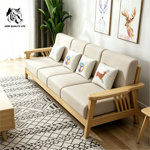 Fábrica de muebles, precio económico, personalizado, gran stock listo para enviar, sofá de tela, nuevo diseño, muebles para sala de estar, sofá plegable de madera - Product Image 4