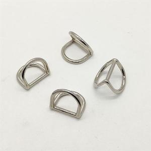 Cao Cấp Túi Xách <span class=keywords><strong>D</strong></span> hình <span class=keywords><strong>d</strong></span>ạng khóa phần cứng tùy chỉnh đôi <span class=keywords><strong>D</strong></span> vành đai vòng khóa cho phụ nữ da túi làm phụ kiện - Product Image 6