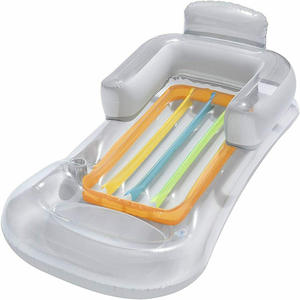 PVC Inflável Água Float Lounger Verão Água Sofá Colorido Braço Personalizado Drop Stitch Easy Pull Strap - Product Image 6