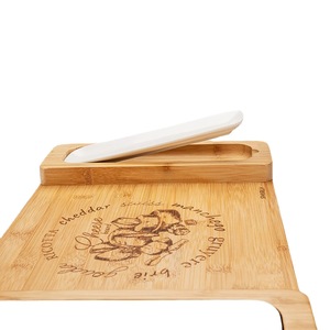 Cheese Plate <b>Set</b> Multifunctional Serving Tray With Knife For Cheese Fruit Dessert Western Dinner Party Use - Product Image 2