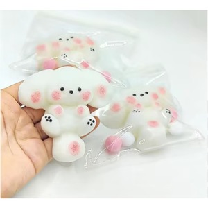 ตุ๊กตาหมาสีขาวและกระต่ายหูใหญ่บีบเล่นคลายเครียด ของเล่นบีบ TPR Taba Squishy บีบแล้วคืนตัวช้า ของเล่นน่ารัก - Product Image 1