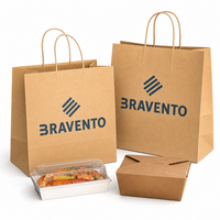 Sacs alimentaires en papier kraft biodégradables et recyclables durables, emballage écologique en gros pour restaurants, boulangeries, sacs à pain à emporter