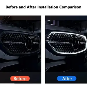 Pour 2024-2025 <span class=keywords><strong>Mercedes</strong></span> Benz classe E E200 nouvelle calandre lumineuse de pare-chocs avant LED ABS W214 LED lumière de calandre lumineuse - Product Image 6