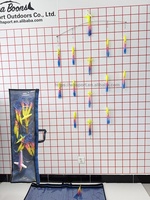 Barre de pêche en titane personnalisable de 36 pouces, leurre de traîne, leurres de traîne pour calmars de 9 pouces et leurres de traîne pour oiseaux de 10 pouces