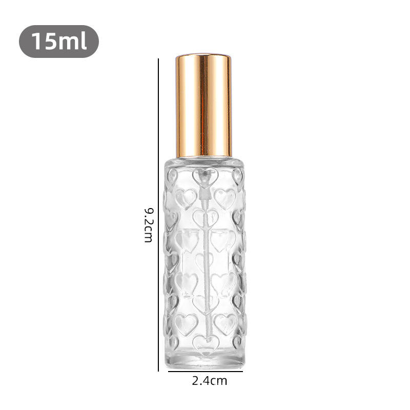 Clair + coeur + pulvérisation d'or