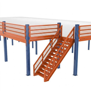 Özelleştirilmiş Asma Kat Sistemi, Spor Salonu Ekipmanları Üretim ve Lojistik Merkezi için Yer Tasarruflu Çelik Yapı Zemin Sistemi - Product Image 2