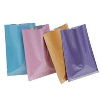 Sachet de service unique imprimé et personnalisé, pochette en aluminium refermable, sac à fermeture éclair d'emballage d'argent pour les produits d'échantillon, 100 unités