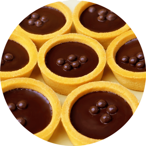 Tartaletas de Galleta con Relleno de Chocolate Compuesto + Base para Hornear con Perlas Personalizable - Product Image 1