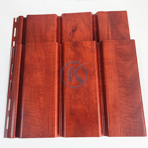 Panel de Techo de PVC Laminado con Película de Madera para Ventilación Exterior, Impermeable, de 12 Pulgadas, Personalizado, para Aleros de Techo - Product Image 4