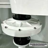 Générateur éolien vertical 2000W à aimant permanent Maglev VAWT pour l'extérieur