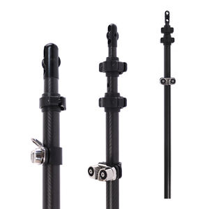 Poteau d'ombrage télescopique léger UPSILON en fibre de carbone de 8 pieds <span class=keywords><strong>pour</strong></span> bateaux, modèle CF-W02, <span class=keywords><strong>pour</strong></span> bâches de pontons et bateaux - Product Image 1