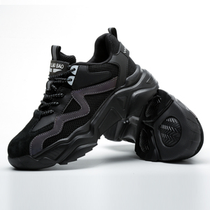 <span class=keywords><strong>Chaussures</strong></span> <span class=keywords><strong>de</strong></span> <span class=keywords><strong>sécurité</strong></span> pour hommes en cuir microfibre antidérapantes à bout en acier pour la vente en gros - Product Image 5