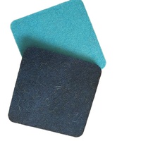 Sous-verre carré classique en feutre de polyester écologique, élégant et pratique pour la table