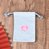 Promotion Logo personnalisé imprimé cadeau bio toile coton lin cordon sac Mini petit cordon sac pour bijoux chaussure poussière