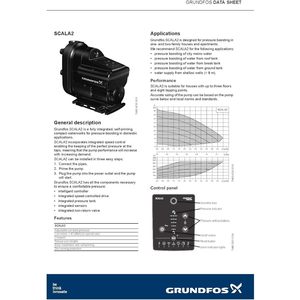Grundfos Scala2 3-45 Avcbdf 1x115V 60Hz Pressure <b>Boosting</b> Pump For Retrofit Upgrade - Product Image 4