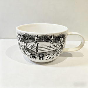 Taza <span class=keywords><strong>de</strong></span> café <span class=keywords><strong>de</strong></span> cerámica hecha a mano <span class=keywords><strong>con</strong></span> diseño <span class=keywords><strong>de</strong></span> <span class=keywords><strong>guantes</strong></span> <span class=keywords><strong>de</strong></span> <span class=keywords><strong>boxeo</strong></span> pintados a mano, regalo <span class=keywords><strong>de</strong></span> vacaciones perfecto - Product Image 1