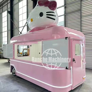 Camion de restauration rapide mobile RC, remorque en acier inoxydable, résistant à la rouille, pour en-cas, glaces, restauration commerciale, 5,5 m de longueur - Product Image 1
