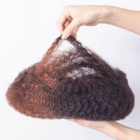 Vente en gros 100% cheveux humains tressés non traités Ombre couleur Afro Kinky Bulk cheveux humains pour cheveux Twist Dreadlocs