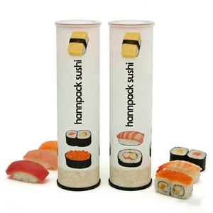 Biodegradable Custom Size Cylinder Push Pop Tube Box Food Grade Sushi Push Pop <b>Container</b> Packaging for Cake Sushi - Product Image 2