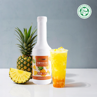Sirop concentré de jus d'ananas, ingrédients aromatisés aux fruits pour les smoothies, les slush, les bubble tea, les boissons au lait, les gobelets de thé au lait