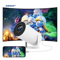 Proyektor Video Topleo Screen Mirroring untuk Home Theater, Film, Game, dan Hiburan