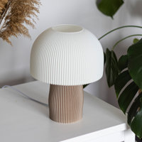 Vente en gros de lampe de table champignon moderne classique imprimée en 3D lampe de lecture LED écologique pour la décoration du salon de chevet alimentation CC/CA