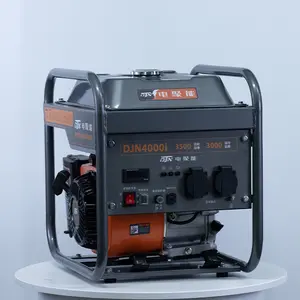 DJN4000i gerador silencioso chinês do inversor a gasolina para uso doméstico, modelo econômico 3.2kw, gerador inversor a gasolina