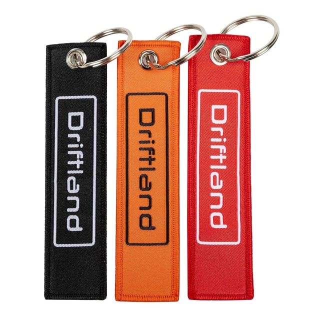 Certified Quality Custom Keychain | Personalized Logo Polyester Woven Keychain with Metal Ring for Auto Lovers