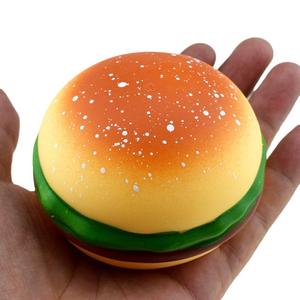 Divertido y Adorable Juguete Antiestrés de Hamburguesa, Simulación de Comida, Juguete de Compresión TPR, Pelota Antiestrés - Product Image 1